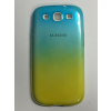 Samsung I9300 I9301 I9305 Galaxy S3/S3 Neo/S3 LTE kék és sárga színű 0.3mm ultra vékony szilikon tok