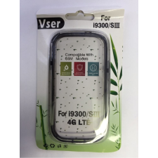 Samsung I9300 I9305 I9301 GALAXY S3 S3 LTE S3 NEO FEKETE-ÁTLÁTSZÓ BUMPER tok és táska