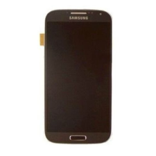 Samsung i9500 Galaxy S4, LCD kijelző érintőplexivel és előlappal, mélyfekete mobiltelefon, tablet alkatrész