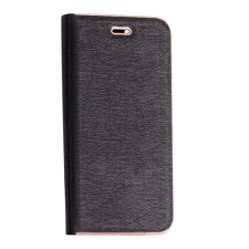 Samsung J400 Galaxy J4 2018, Oldalra nyíló flip tok, Vennus, fekete tok és táska