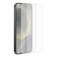 Samsung képernyővédő fólia 2db (törlőkendő + segédkeret) ÁTLÁTSZÓ Samsung Galaxy S24 (SM-S921) mobiltelefon kellék