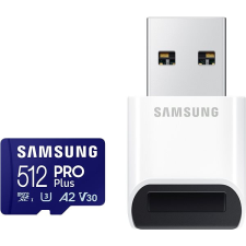 Samsung MicroSDXC 512 GB PRO Plus + USB adapter (2023) memóriakártya