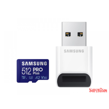 Samsung MicroSDXC 512GB PRO Plus + USB-adapter memóriakártya