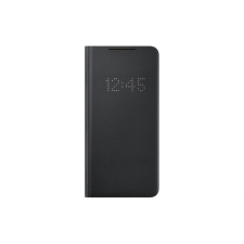 Samsung OSAM-EF-NG996PBEG Galaxy S21 Plus LED view fekete oldalra nyíló tok tok és táska