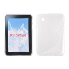 Samsung P3100 Galaxy Tab 2 7.0, Szilikon tok, S-Case, átlátszó tablet tok