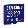 Samsung Pro Plus microSDXC memóriakártya + SD adapter, 256GB, Class10, V30, U3 (MB-MD256SA/EU)