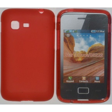Samsung S5222 Star 3 DuoS, Szilikon tok, S-Case, piros tok és táska