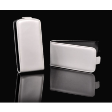 Samsung S6310 Galaxy Young, Lefele nyíló flip tok, fehér tok és táska