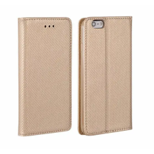 Samsung S916 Galaxy S23 Plus, Oldalra nyíló flip tok, Smart, arany tok és táska