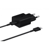 Samsung Sam hálózati adapter kábellel,15W PD USB-C,Feket
