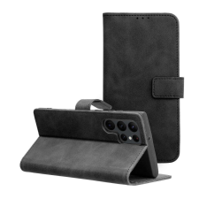 Samsung Samsung Galaxy S22 Ultra Tender Book oldalra nyíló flip tok, Fekete tok és táska