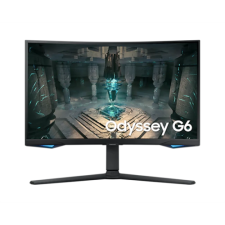 Samsung SAMSUNG Ívelt Gaming&Smart 240Hz VA monitor 27" G65B, 2560x1440, 16:9, 350cd/m2, 1ms, DP/2xHDMI/2xUSB/LAN/WiFi/BT, Pivot (329986) monitor
