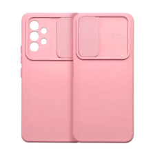 Samsung Slide Samsung Galaxy A15 5G, kameravédős szilikon tok, rózsaszín tok és táska