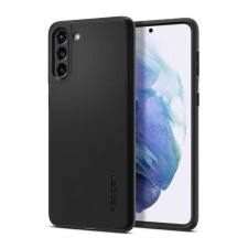 Samsung SPIGEN THIN FIT műanyag telefonvédő (matt, ultravékony, kameravédő) FEKETE tok és táska