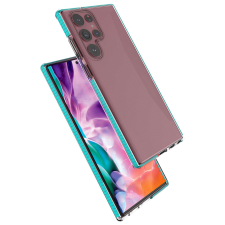 Samsung Spring case gél tok színes Samsung Galaxy S22 Ultra Dark kék tok és táska