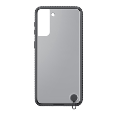 Samsung szilikon telefonvédő (átlátszó hátlap, ütésálló keret) fekete ef-gg996cbeg tok és táska