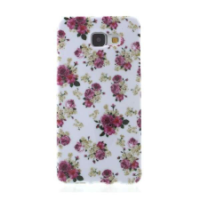 Samsung Szilikon telefonvédő (bazsarózsa minta) FEHÉR [Samsung Galaxy A5 (2016) SM-A510F] (5996457656400) tok és táska