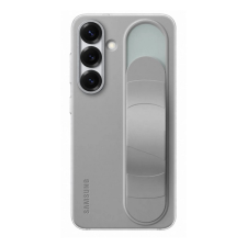 Samsung szilikon telefonvédő (matt, beépített szíj, kitámasztó) VILÁGOSSZÜRKE Samsung Galaxy S25 (SM-S931) tok és táska
