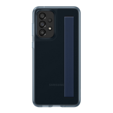 Samsung szilikon telefonvédő (matt + kézpánt) FEKETE Samsung Galaxy A33 5G (SM-A336) tok és táska