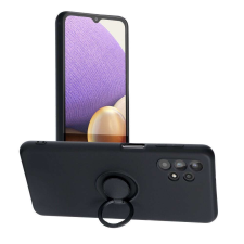 Samsung Telefontok Samsung Galaxy A13 (A135F) - Grip fekete szilikon tok, kitámasztó ujjgyűrűvel tok és táska