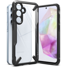 Samsung Telefontok Samsung Galaxy A55 5G - Ringke Fusion X Design fekete ütésálló tok tok és táska
