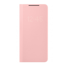 Samsung tok álló (aktív flip, oldalra nyíló, bankkártya tartó, led kijelző) rózsaszín ef-ng996ppeg tok és táska