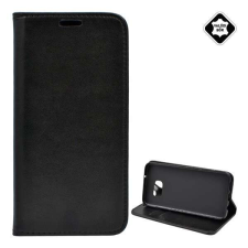 Samsung Tok álló, valódi bőr (FLIP, oldalra nyíló, asztali tartó funkció) FEKETE [Samsung Galaxy S7 EDGE (SM-G935)] (5996457737864) tok és táska