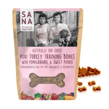  SANAdog Mini Pulykás Tréning jutalomfalat édesburgonyával és gránátalmával 100g jutalomfalat kutyáknak