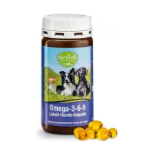 Sanct Bernhard Omega-3-6-9 lenmagolaj kapszula kutyáknak 180db vitamin, táplálékkiegészítő kutyáknak