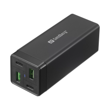 SANDBERG 441-45 2x USB-A / 2x USB-C Hálózati töltő - Fekete (65W) mobiltelefon kellék