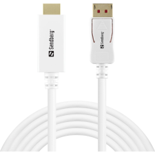 SANDBERG DisplayPort kábel, DisplayPort 1.4-HDMI 4K60Hz 2m (509-16) kábel és adapter