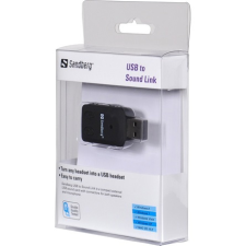 SANDBERG Hangkártya, USB to Sound Link kábel és adapter