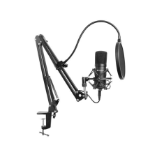 SANDBERG Mikrofon - Streamer USB Microphone Kit (fekete; USB; Pop-filter; lökés-csillapító; állítható asztali tartókar) mikrofon