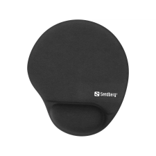 SANDBERG Round egérpad memóriahabos csuklótámasszal fekete (520-37) (520-37) egérpad