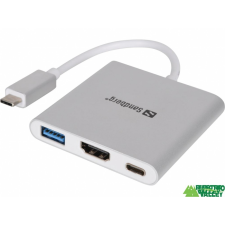 SANDBERG Sandberg USB-C HDMI+USB Mini dokkoló /136-00/ dokkolóállomás