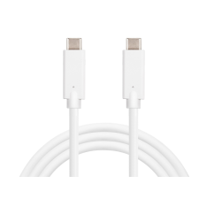 SANDBERG USB-C apa - USB-c apa töltőkábel - Fehér (1m) kábel és adapter