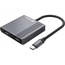 SANDBERG USB-C Dock 2xHDMI+USB+PD kábel és adapter