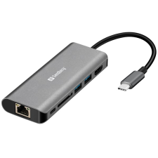 SANDBERG USB-C tartozék, USB-C Dock HDMI+LAN+SD+USB100W (136-18) laptop kellék