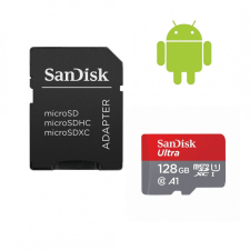 Sandisk 128GB microSDHC Ultra Class 10 UHS-I A1 (Android) + adapterrel memóriakártya