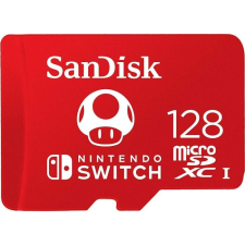 Sandisk 128GB microSDXC Class 10 UHS-1 U3 A1 For Nintendo Switch adapter nélkül memóriakártya