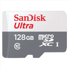 Sandisk 128GB microSDXC Sandisk Ultra CL10 + adapter (186560 / SDSQUNR-128G-GN3MA) (SDSQUNR-128G-GN3MA) memóriakártya