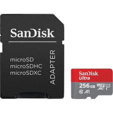 Sandisk 256GB microSDXC Ultra UHS-I Class10 A1 + adapterrel memóriakártya