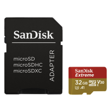 Sandisk 32GB microSDHC Extreme Class 10 UHS-I V30 A1 + adapterrel memóriakártya