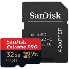 Sandisk 32GB microSDHC Sandisk Extreme Pro + adapter (SDSQXCG-032G-GN6MA / 173427) (SDSQXCG-032G-GN6MA) memóriakártya