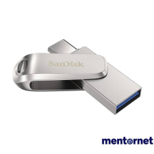 Sandisk 32GB USB3.1/Type-C Dual Drive Luxe Ezüst (186462) Flash Drive pendrive
