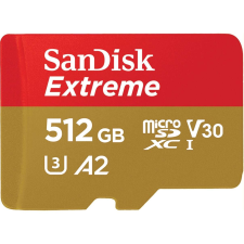 Sandisk 512GB SanDisk Extreme MicroSDHC 190MB/s +Adapter (SDSQXAV-512G-GN6MA) memóriakártya