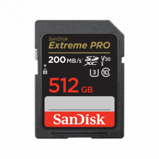Sandisk 512GB SDXC Class 10 U3 V30 Extreme Pro memóriakártya