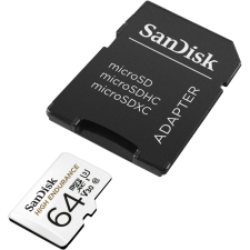 Sandisk 64GB microSDXC High Endurance CL10 U3 V30 + adapterrel (183566 / SDSQQNR-064G-GN6IA) memóriakártya