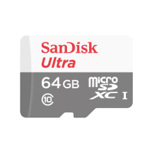 Sandisk 64GB microSDXC Sandisk Ultra CL10 U1 (SDSQUNR-064G-GN6TA) (SDSQUNR-064G-GN6TA) memóriakártya