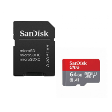 Sandisk 64GB microSDXC Ultra Class 10 UHS-I A1 + adapterrel (00215426) memóriakártya